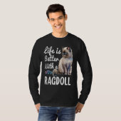 Niedlich Ragdoll Cat Owner Himalayan Birman Ragdol T-Shirt (Vorne ganz)