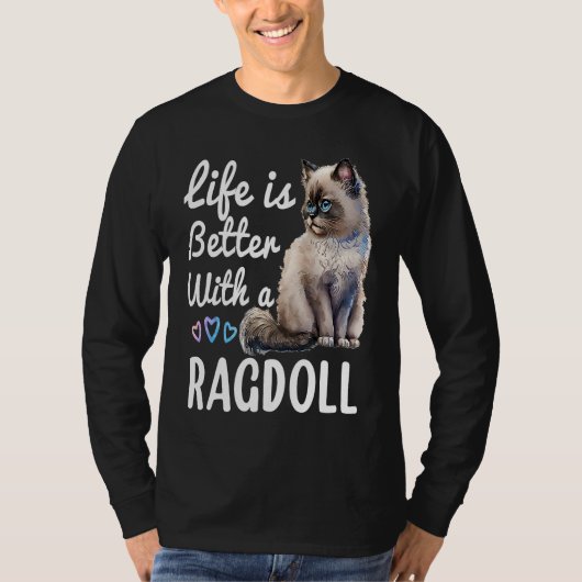 Niedlich Ragdoll Cat Owner Himalayan Birman Ragdol T-Shirt (Vorderseite)