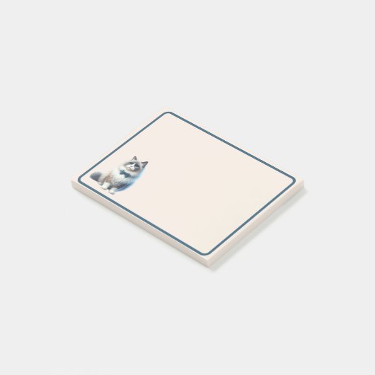 Niedlich Ragdoll Cat Post-it Klebezettel (angewinkelt)