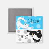 Niedlich Ragdoll Cats Saubere Geschirrspülmaschine Magnet (Vorderseite/Rückseite)