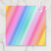 Niedlich Rainbow Anime Cat Birthday Cake Geschenkanhänger (Rückseite)