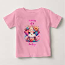 Niedlich Rainbow Anime Dog Birthday Girl Personali