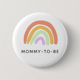 Niedlich Rainbow Baby Shower Mommy-to-be Button