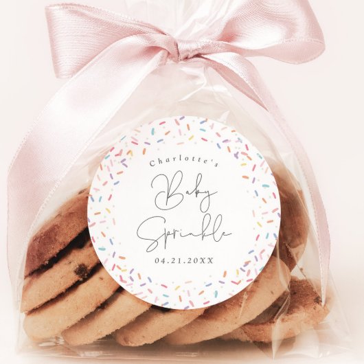 Niedlich Rainbow Baby Sprinkle Dusche Pflegeaufkle Runder Aufkleber