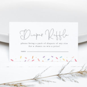 Niedlich Rainbow Baby Sprinkle Dusche Windeln Wind Begleitkarte