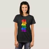 Niedlich Rainbow Bernard Gay Pride Lgbt Puppy T-Shirt (Vorne ganz)
