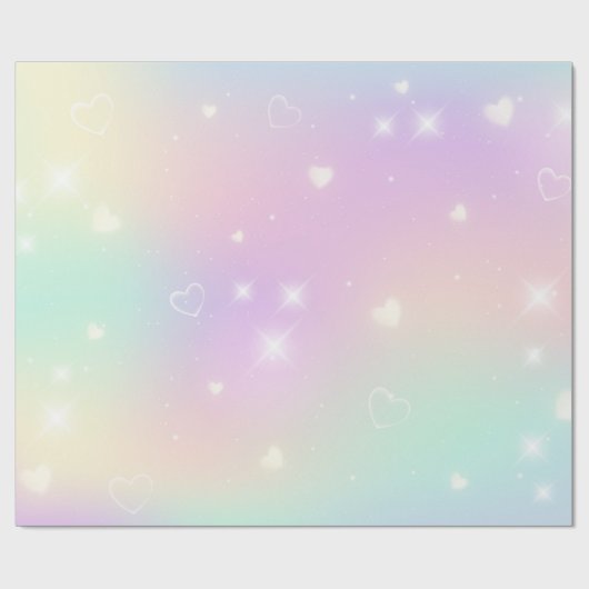 Niedlich Rainbow Birthday Geschenkpapier (Flach)