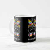 Niedlich Rainbow Cat Mama Leben Katzen Haustiere E Kaffeetasse (Vorderseite Links)