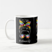 Niedlich Rainbow Cat Mama Leben Katzen Haustiere E Kaffeetasse (Links)