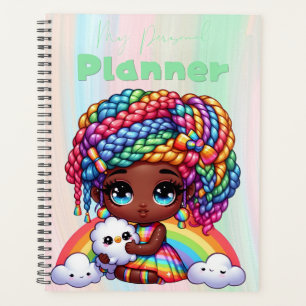 Niedlich Rainbow Chibi Girl "My Personal Planner" Planer