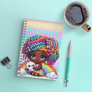 Niedlich Rainbow Chibi Girl "My Personal Planner" Planer