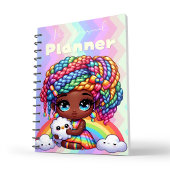 Niedlich Rainbow Chibi Girl "My Personal Planner" Planer