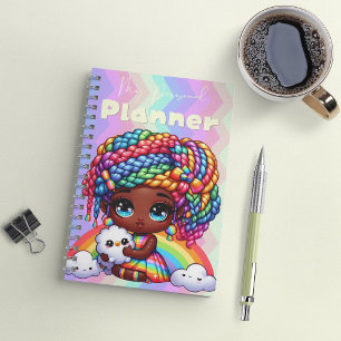 Niedlich Rainbow Chibi Girl "My Personal Planner" Planer