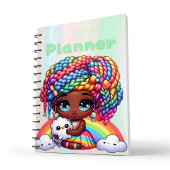Niedlich Rainbow Chibi Girl "My Personal Planner" Planer