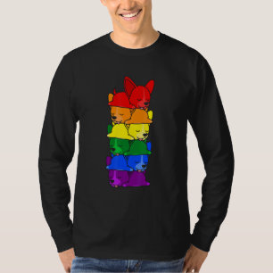 Niedlich Rainbow Chihuahua Gay Pride Lgbt Puppy T-Shirt
