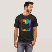 Niedlich Rainbow Chinchilla T-Shirt (Vorne ganz)