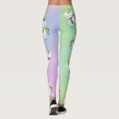 Niedlich Rainbow Christmas Unicorn Leggings (Rückseite)