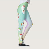 Niedlich Rainbow Christmas Unicorn Leggings (Rechts)