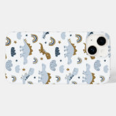 Niedlich Rainbow Dinosaur Muster Case-Mate iPhone Hülle (Rückseite (Horizontal))