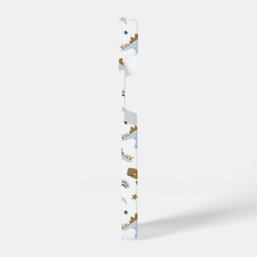 Niedlich Rainbow Dinosaur Muster iPhone Hülle (Linke Seite)