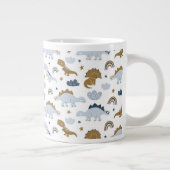 Niedlich Rainbow Dinosaur Muster Jumbo-Tasse (Rechts)