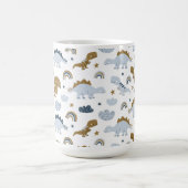 Niedlich Rainbow Dinosaur Muster Kaffeetasse (Mittel)