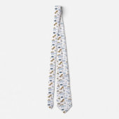 Niedlich Rainbow Dinosaur Muster Krawatte (Rückseite)