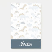 Niedlich Rainbow Dinosaur Muster Post-it Klebezettel (Vorderseite)