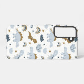 Niedlich Rainbow Dinosaur Muster Samsung Galaxy Hülle (Rückseite (Horizontal))