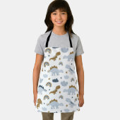 Niedlich Rainbow Dinosaur Muster Schürze (Insitu)
