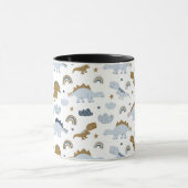Niedlich Rainbow Dinosaur Muster Tasse (Zentrum)
