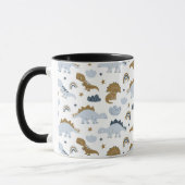 Niedlich Rainbow Dinosaur Muster Tasse (Links)