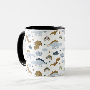 Niedlich Rainbow Dinosaur Muster Tasse