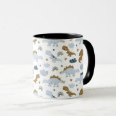 Niedlich Rainbow Dinosaur Muster Tasse (VorderseiteRechts)