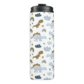 Niedlich Rainbow Dinosaur Muster Thermosbecher (Vorderseite)