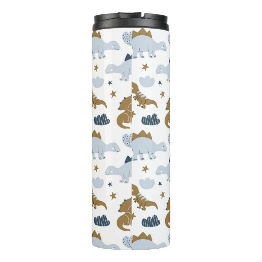 Niedlich Rainbow Dinosaur Muster Thermosbecher (Rückseite)