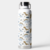 Niedlich Rainbow Dinosaur Muster Trinkflasche (Rückseite)