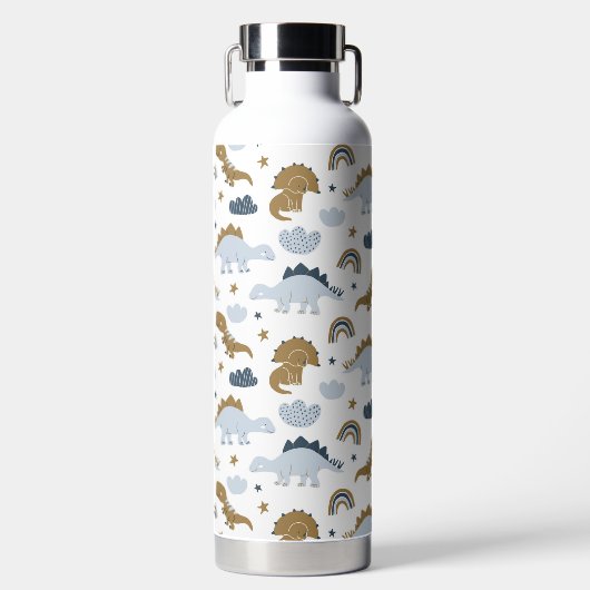 Niedlich Rainbow Dinosaur Muster Trinkflasche (Vorderseite)