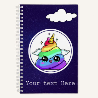 Niedlich Rainbow Emoji Kack Journal Notizblock