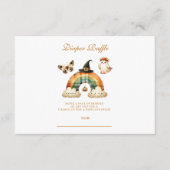 Niedlich Rainbow Halloween Diapper Raffle Begleitkarte (Vorderseite)