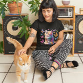 Niedlich Rainbow Kitten and Butterfets Sublimation T-Shirt