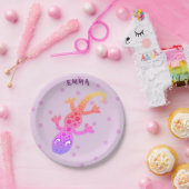 Niedlich Rainbow Lizo Gecko Geburtsname Pappteller (Party)