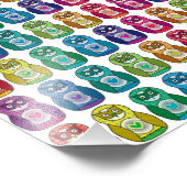 Niedlich Rainbow Matryoshka Owl Fotodruck (Ecke)