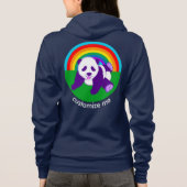 Niedlich Rainbow Panda Bär Custom Hoodie (Rückseite)