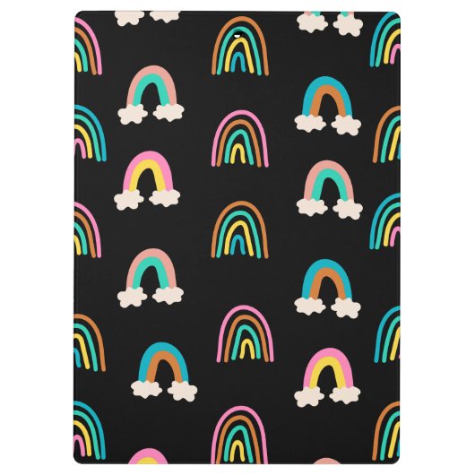 Niedlich Rainbow Patten Anpassbare Lehrer Klemmbrett (Rückseite)