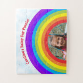 Niedlich Rainbow Rainy Day Bleibe am Zuhause Kids  Puzzle (Vertikal)