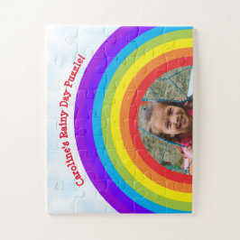 Niedlich Rainbow Rainy Day Bleibe am Zuhause Kids  Puzzle