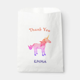 Niedlich Rainbow Unicorn Geburtstag Vielen Dank Geschenktütchen