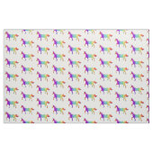 Niedlich Rainbow Unicorn Muster Girly Stoff (Yard (91,4 cm))