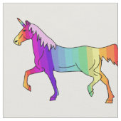 Niedlich Rainbow Unicorn Muster Girly Stoff (Nahaufnahme)